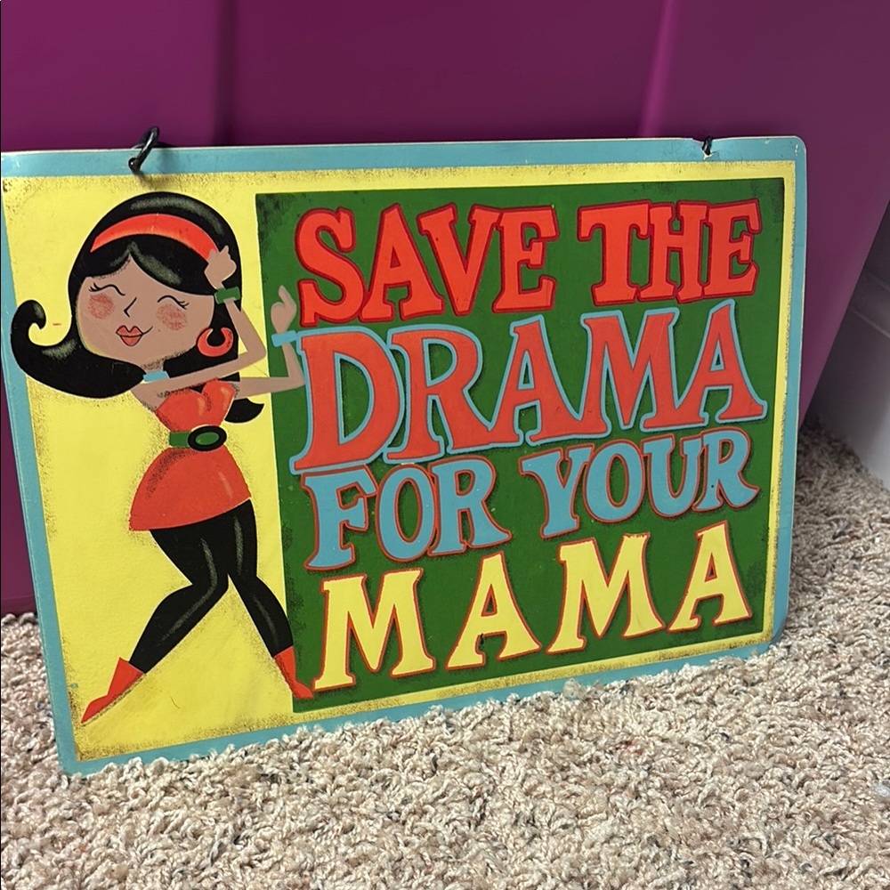 Colorful Retro Wall Sign